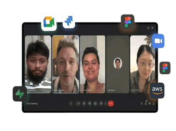 Agency call with the team discussing a product build